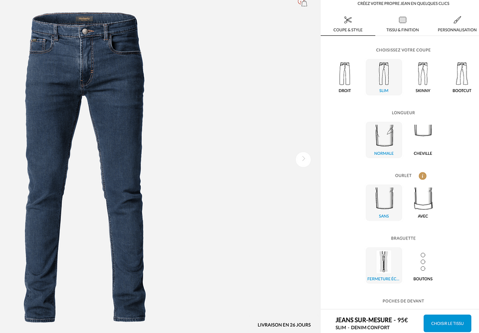 hockerty jeans tailor made sur mesure personnalisable kodd magazine mode fashion