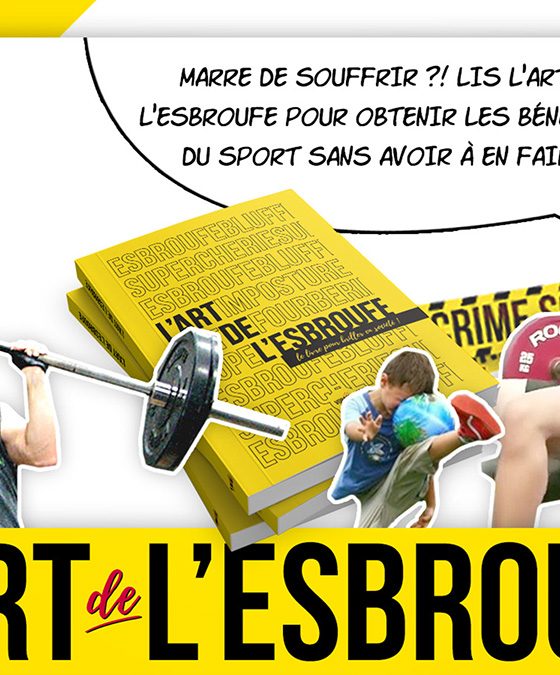 livre art de l esbroufe samuel desmoulins editions voraces visuel sport
