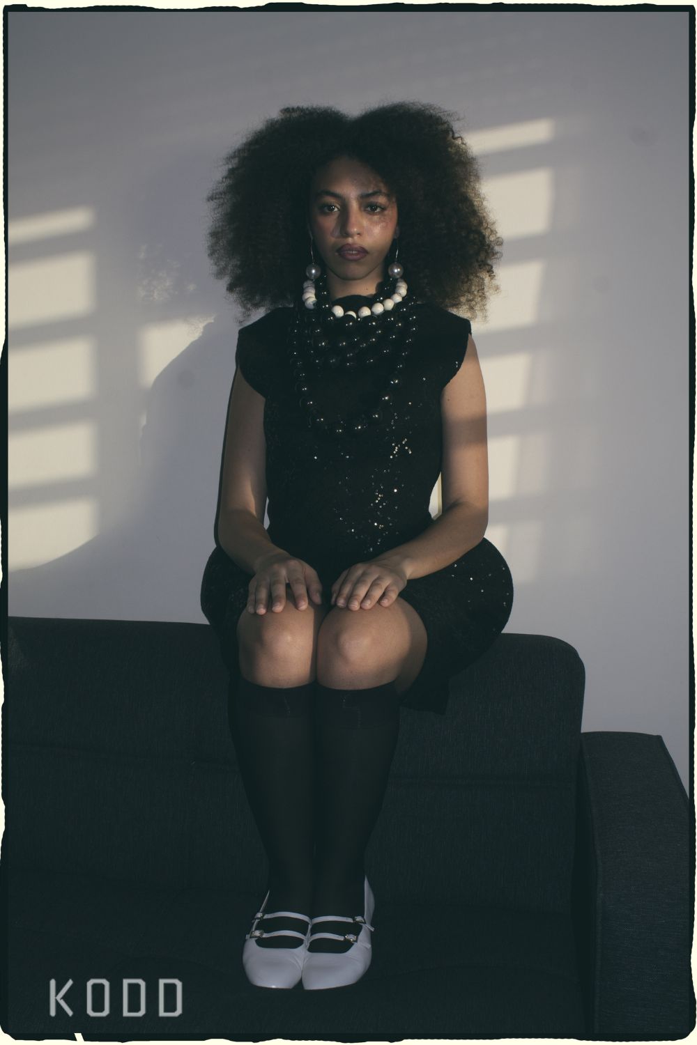 kodd magazine editorial fashion mode in the studio